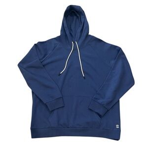 ZELOS Blue Hoodie with Cream Drawstring